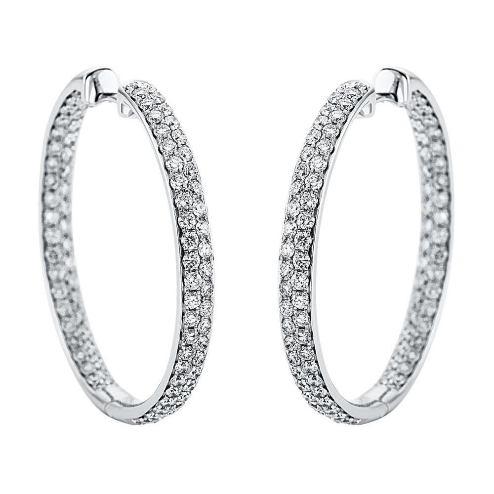 Brogle Selection Eternity diamond hoop earrings