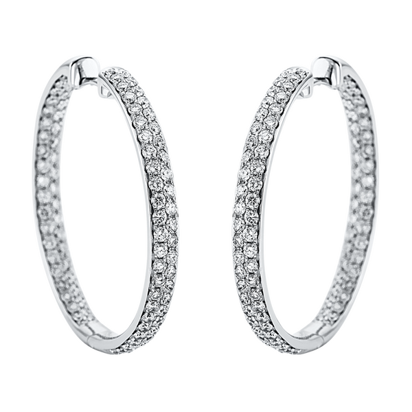 Brogle Selection Eternity diamond hoop earrings