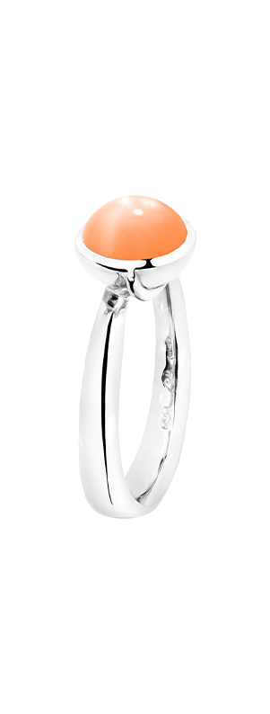 Tamara Comolli Bouton orangefarbener Mondstein S Ring Tamara Comolli Bouton orangefarbener Mondstein S Ring