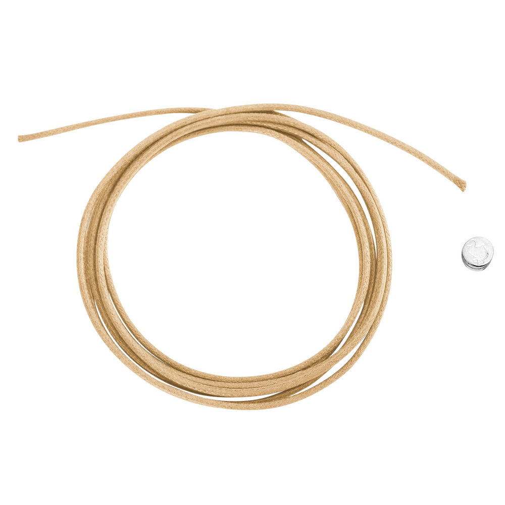 Dodo thin beige cotton cord Dodo thin beige cotton cord