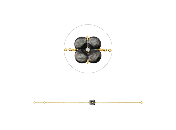 Brogle Classic mother-of-pearl bracelet