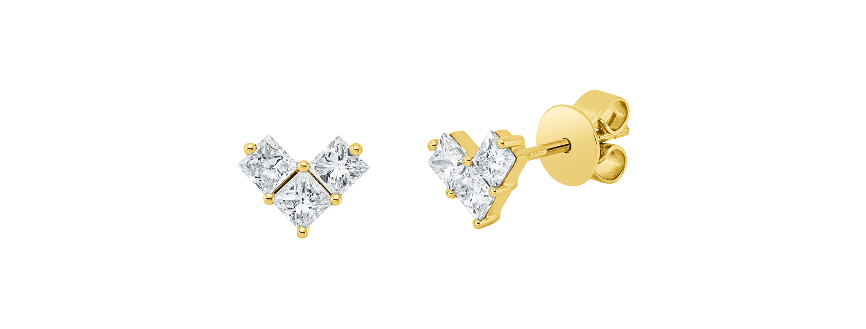 Brogle Classic diamond stud earrings