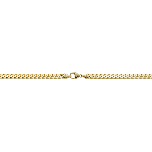 Brogle Classic curb chain bracelet 4-sided diamond cut 5mm