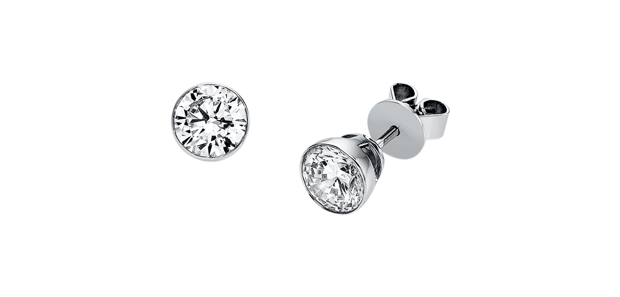 Brogle solitaire ear studs Sophie from 1.4 carat Brogle solitaire ear studs Sophie from 1.4 carat