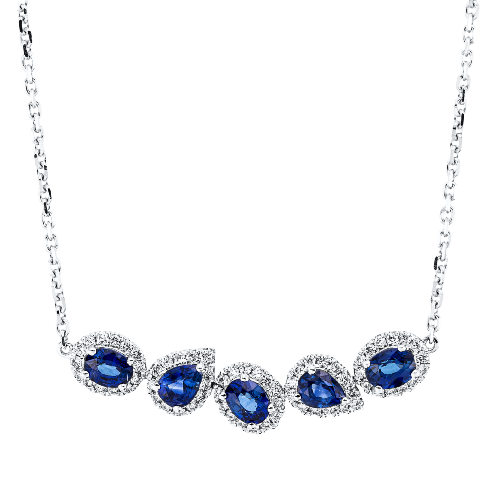 Brogle Classic Kette mit Saphiranhänger
