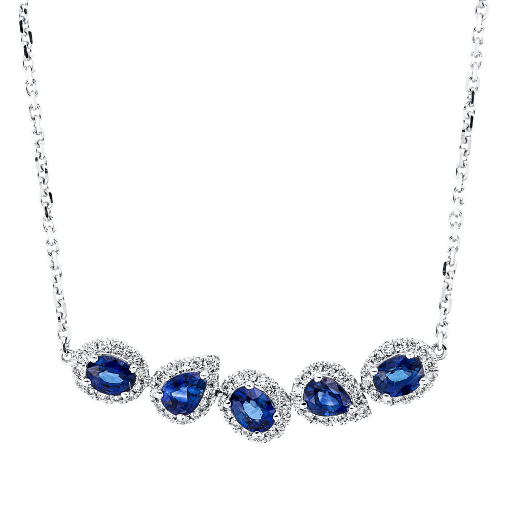 Brogle Classic Kette mit Saphiranhänger
