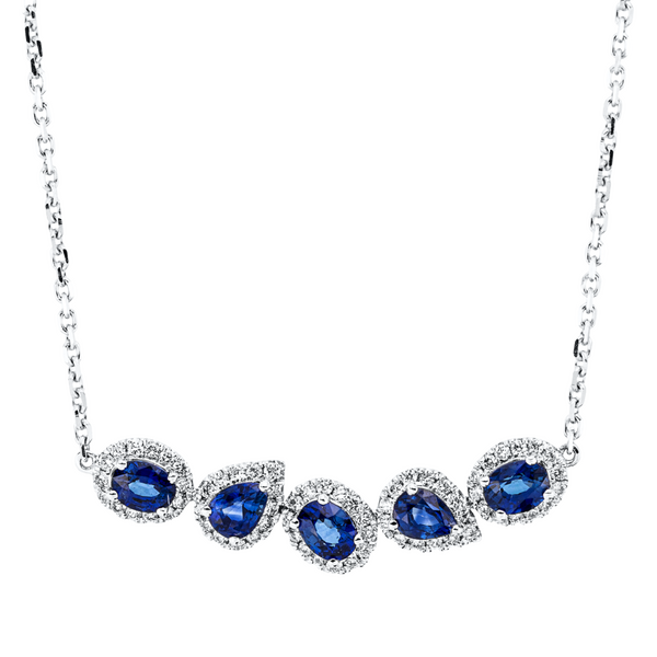 Brogle Classic Kette mit Saphiranhänger