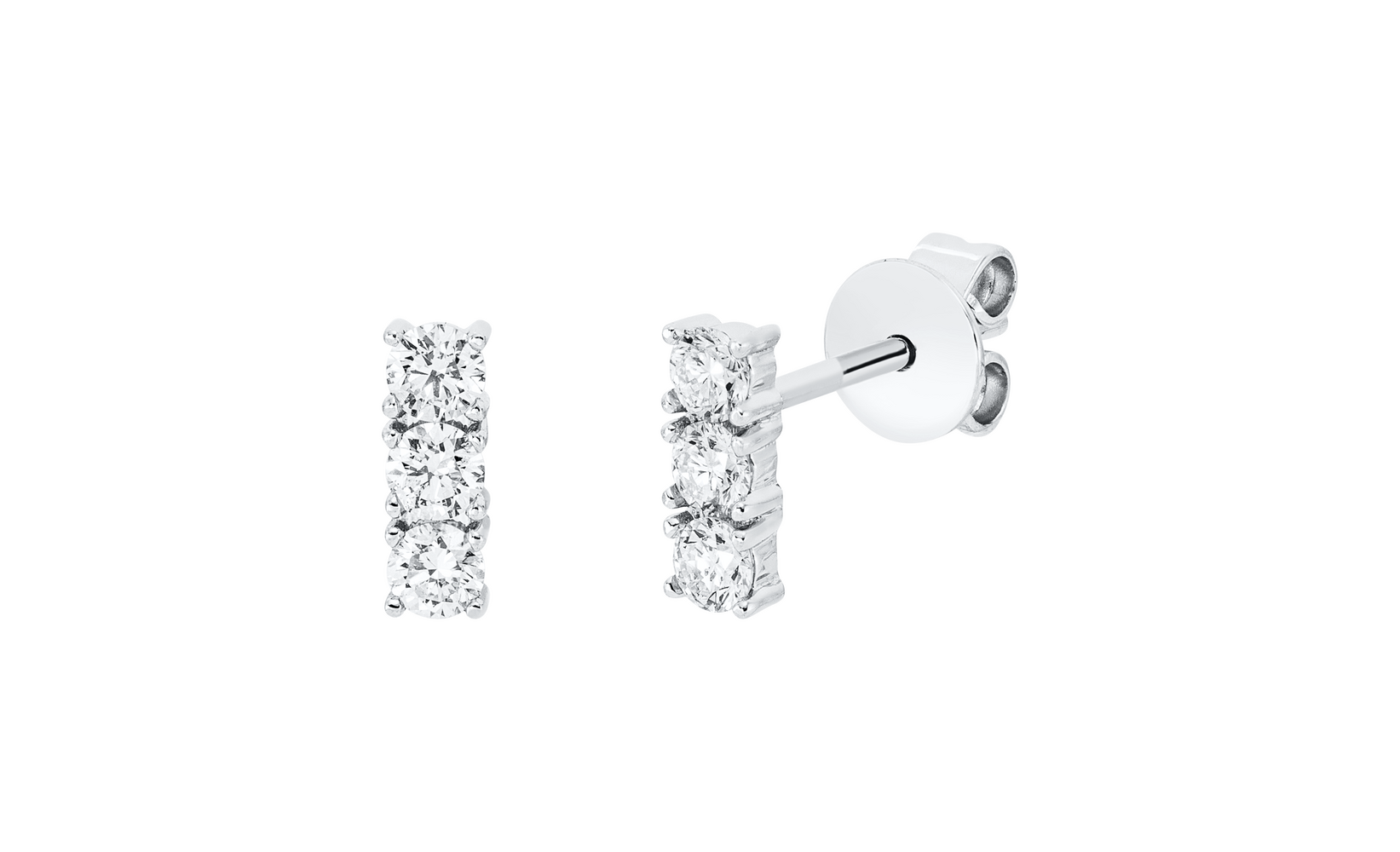 Brogle Classic diamond stud earrings