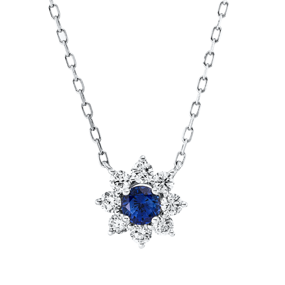 Brogle Classic necklace with sapphire pendant