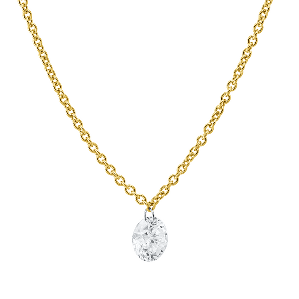 Brogle Classic Bicolor Kette mit Diamantanhänger