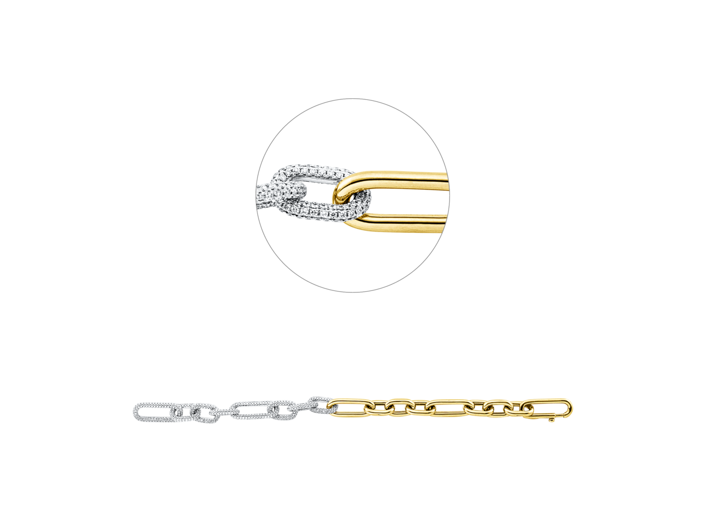 Brogle Selection Bicolor Diamantarmband