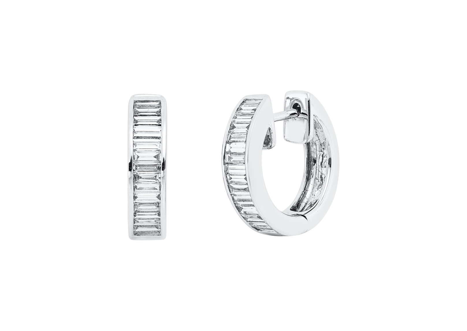 Brogle Selection diamond hoop earrings Brogle Selection diamond hoop earrings