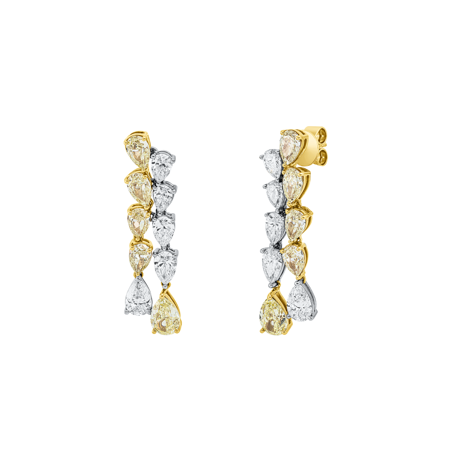 Brogle Selection Bicolor diamond earrings Brogle Selection Bicolor diamond earrings