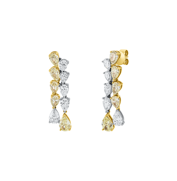 Brogle Selection Bicolor diamond earrings Brogle Selection Bicolor diamond earrings