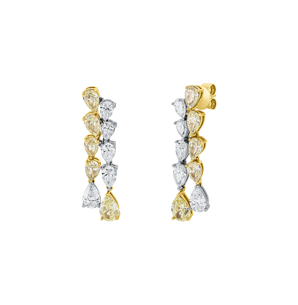 Brogle Selection Bicolor diamond earrings Brogle Selection Bicolor diamond earrings