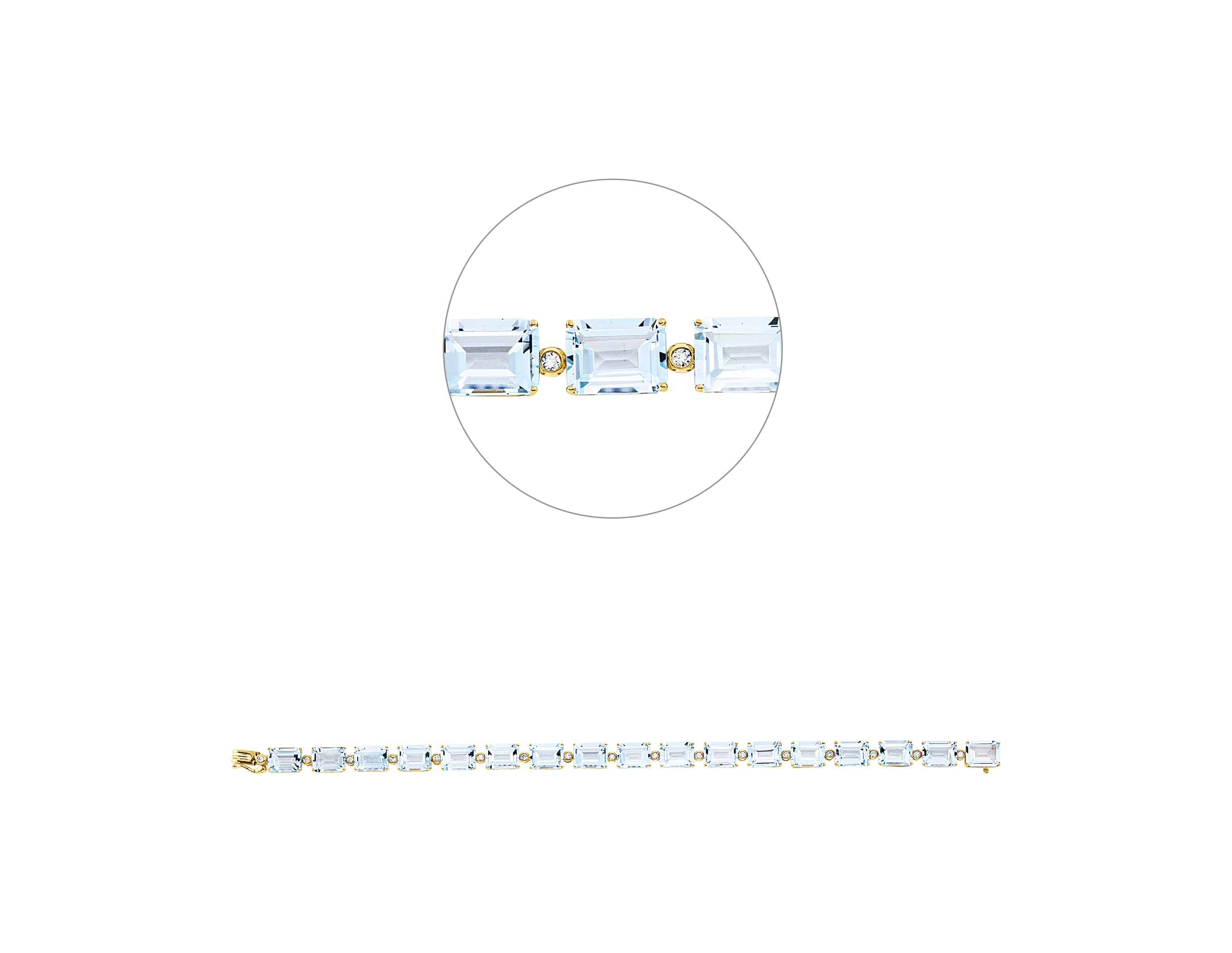 Brogle Classic Sky topaz bracelet Brogle Classic Sky topaz bracelet