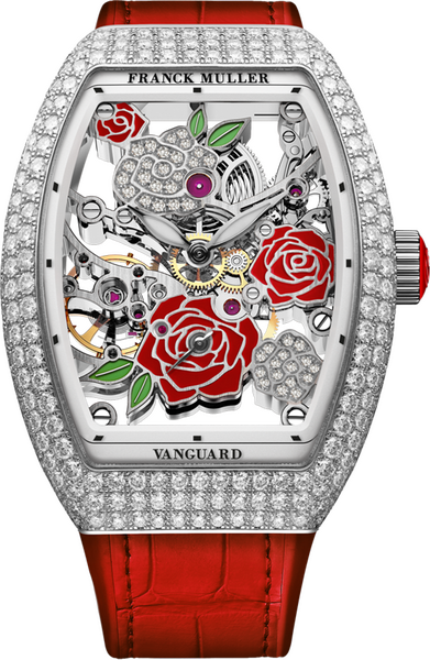 Franck Muller Vanguard Rose Skeleton 42.3 x 32mm Franck Muller Vanguard Rose Skeleton 42.3 x 32mm
