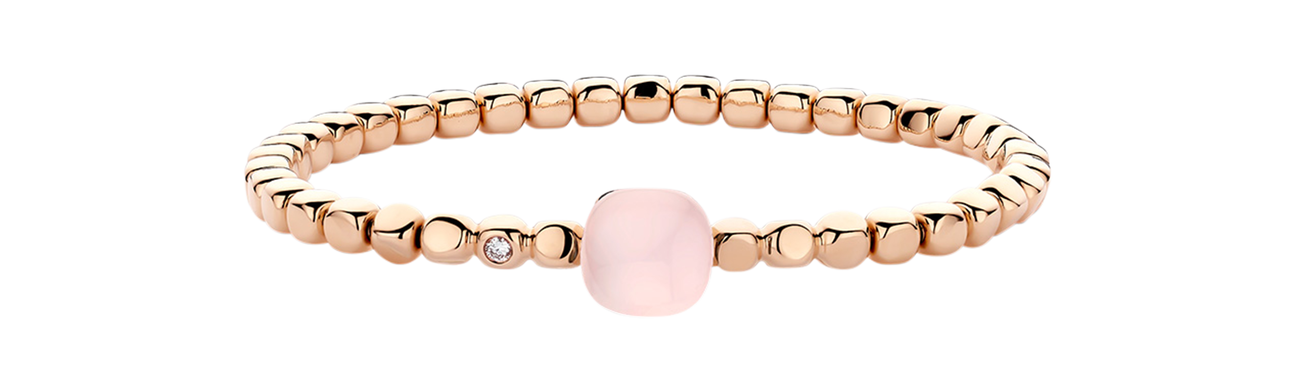 Bigli Mini Sweety Rose Quartz Flexible Bracelet
