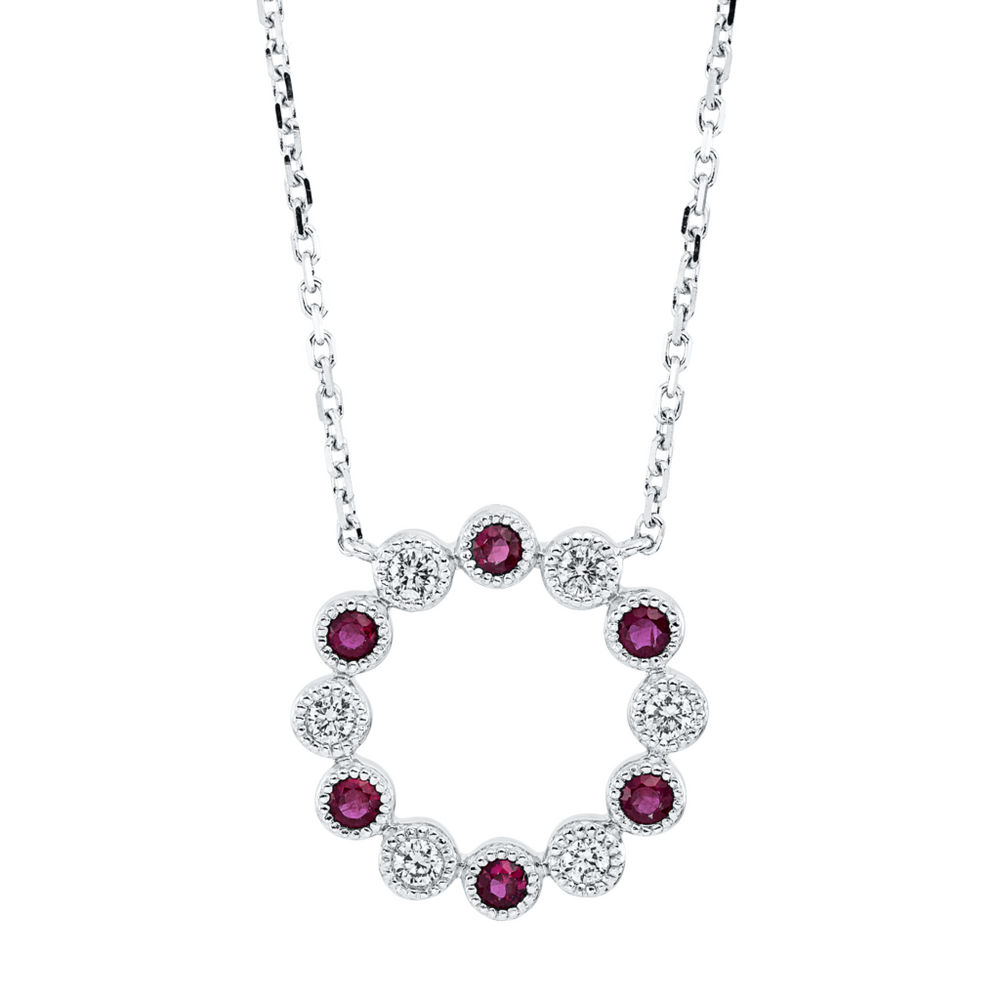 Brogle Classic necklace with ruby pendant