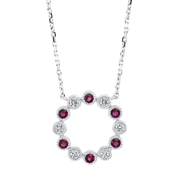 Brogle Classic Kette mit Rubinanhänger