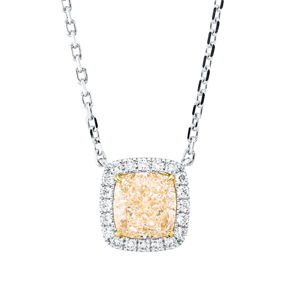 Brogle Selection Kette mit Bicolor Diamantanhänger Brogle Selection Kette mit Bicolor Diamantanhänger