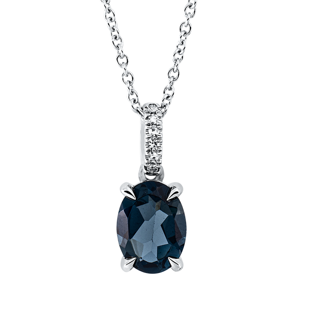 Brogle Classic necklace with London topaz pendant Brogle Classic necklace with London topaz pendant
