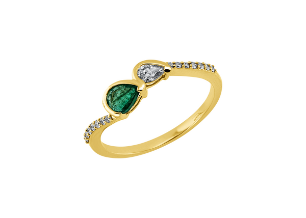 Brogle Classic emerald ring