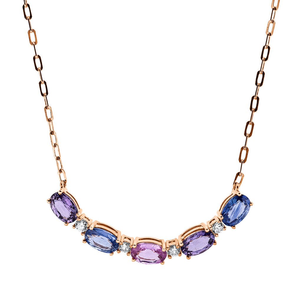 Brogle Classic necklace with sapphire pendant Brogle Classic necklace with sapphire pendant