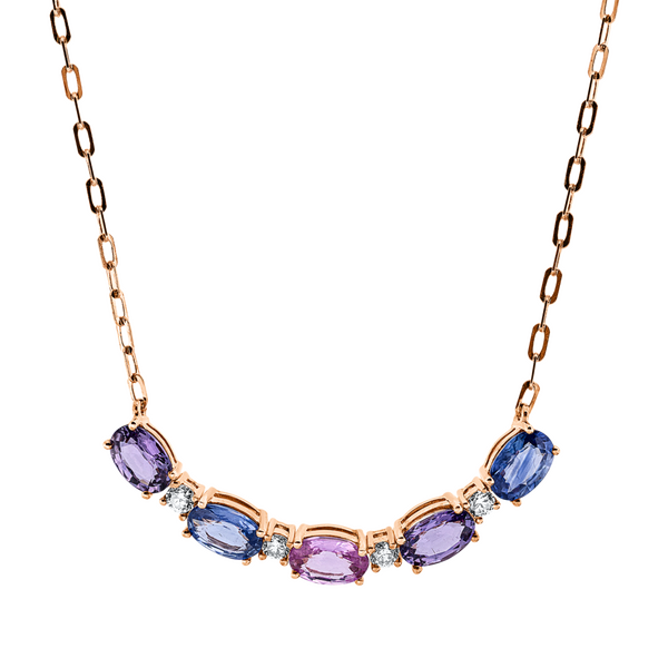 Brogle Classic necklace with sapphire pendant Brogle Classic necklace with sapphire pendant