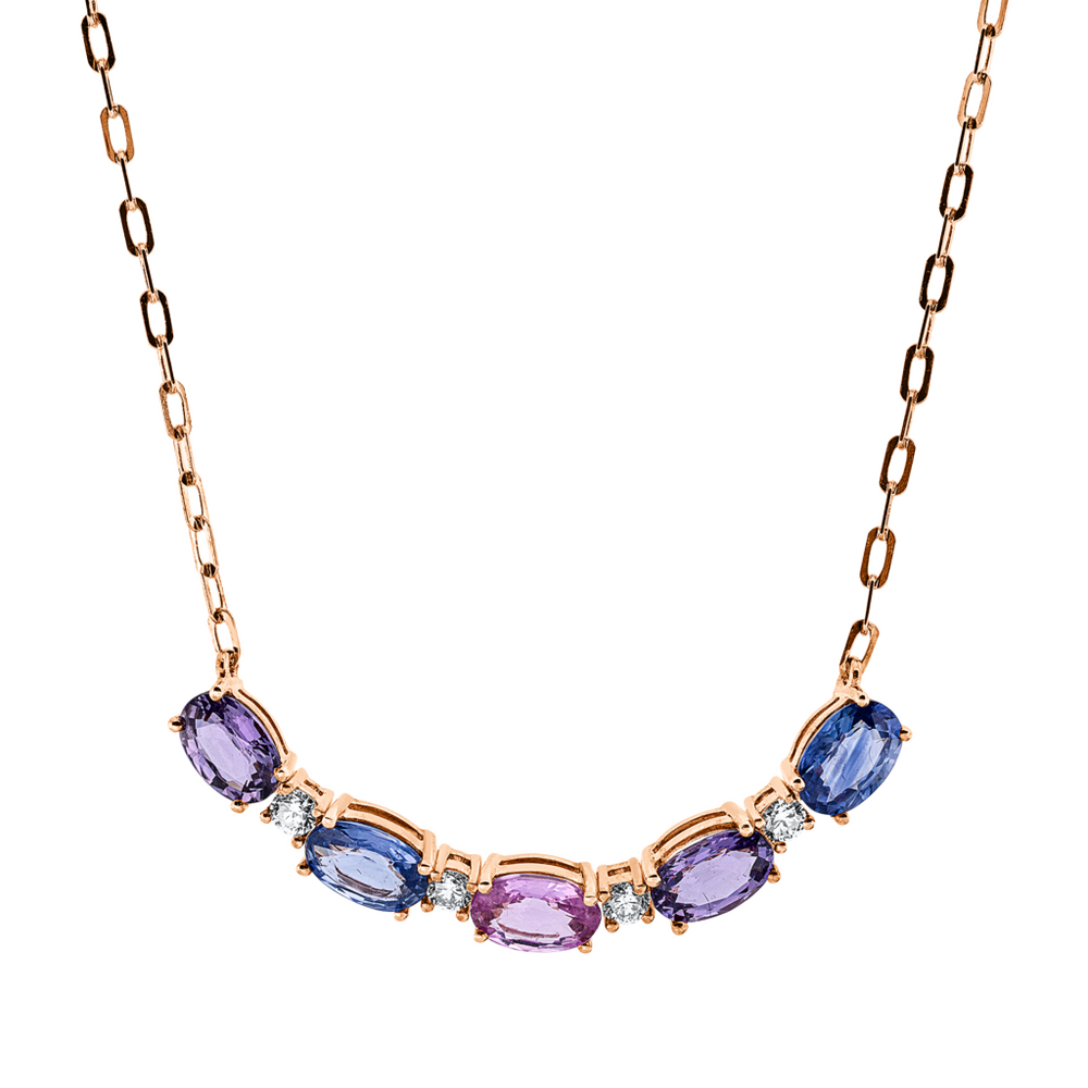 Brogle Classic necklace with sapphire pendant Brogle Classic necklace with sapphire pendant