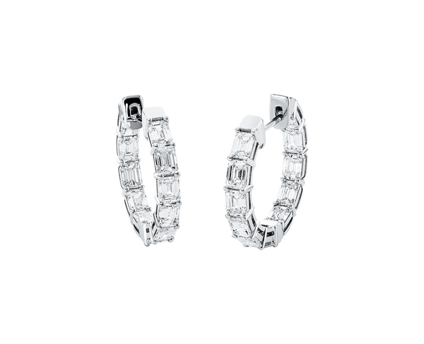 Brogle Selection diamond hoop earrings Brogle Selection diamond hoop earrings
