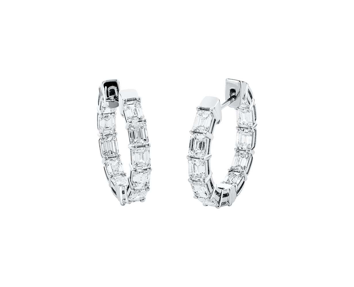 Brogle Selection diamond hoop earrings Brogle Selection diamond hoop earrings