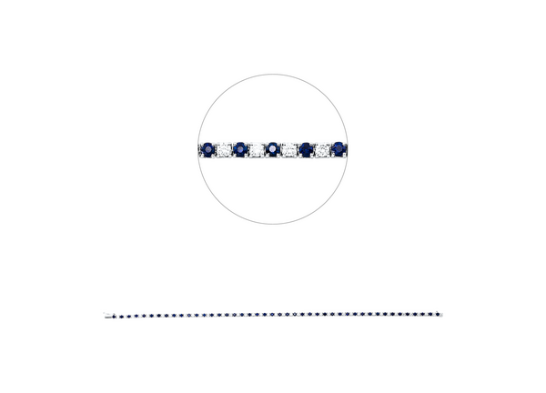 Brogle Classic Saphirarmband