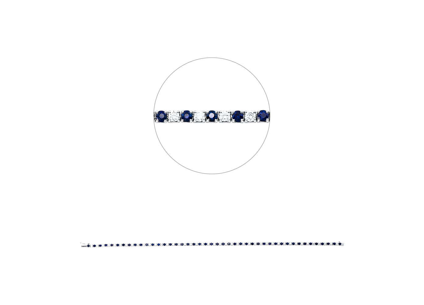 Brogle Classic Saphirarmband Brogle Classic Saphirarmband