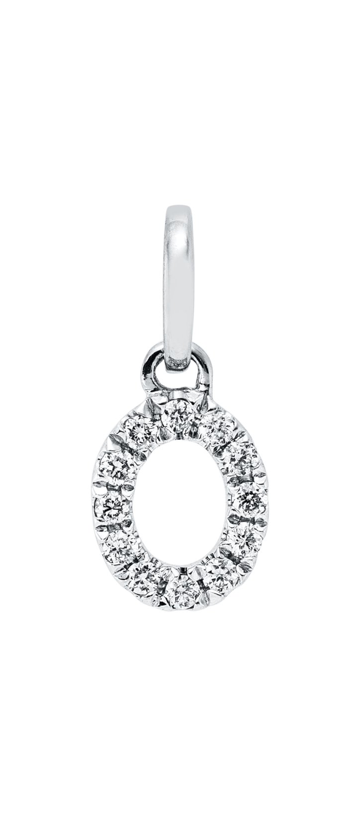 Brogle Classic Buchstabenanhänger O mit Diamanten