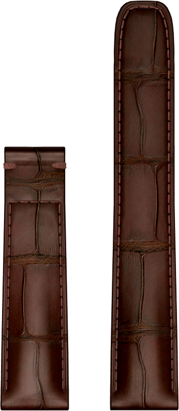 Baume &amp; Mercier brown alligator leather strap 18mm