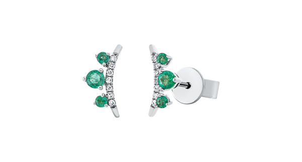 Brogle Classic Smaragdohrstecker