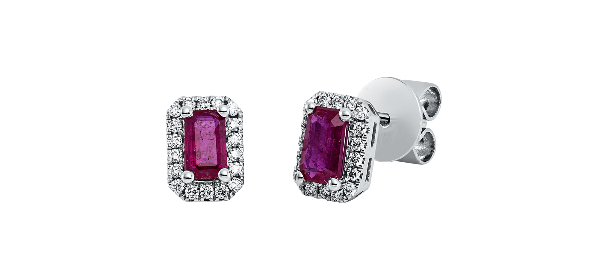 Brogle Classic ruby stud earrings