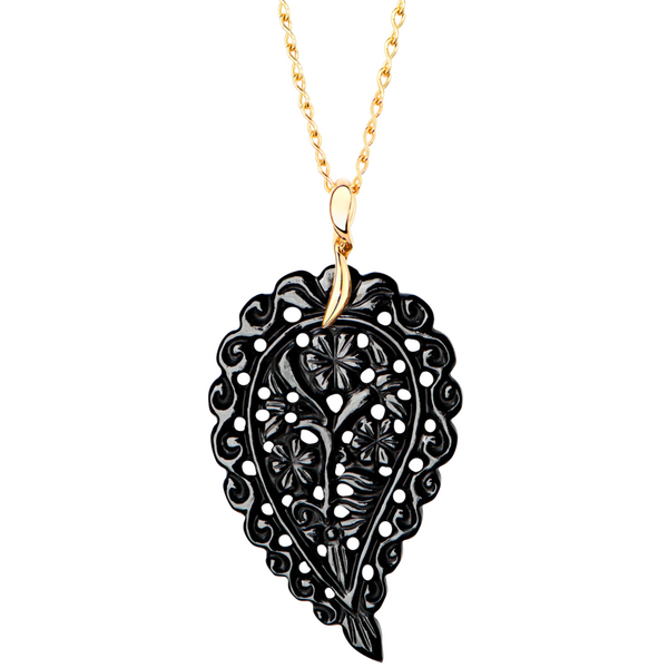 Tamara Comolli India Leaf Onyx L Pendant