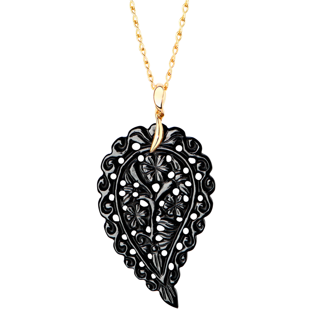 Tamara Comolli India Leaf Onyx L Pendant Tamara Comolli India Leaf Onyx L Pendant