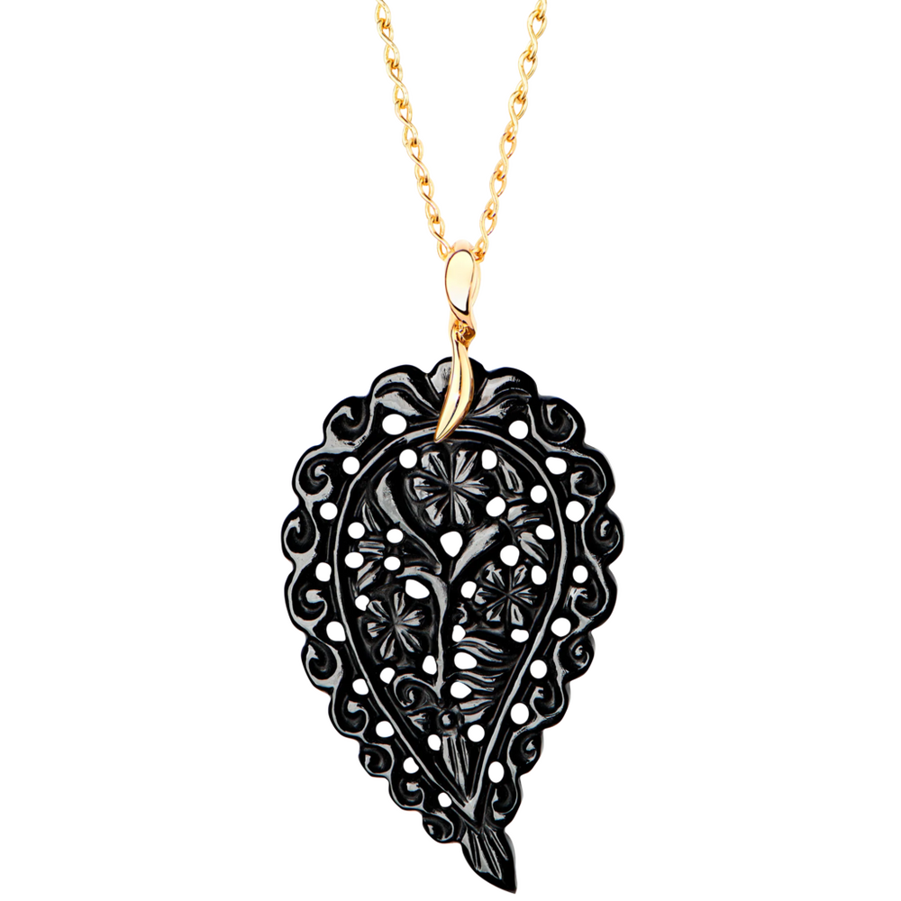 Tamara Comolli India Leaf Onyx L Pendant Tamara Comolli India Leaf Onyx L Pendant