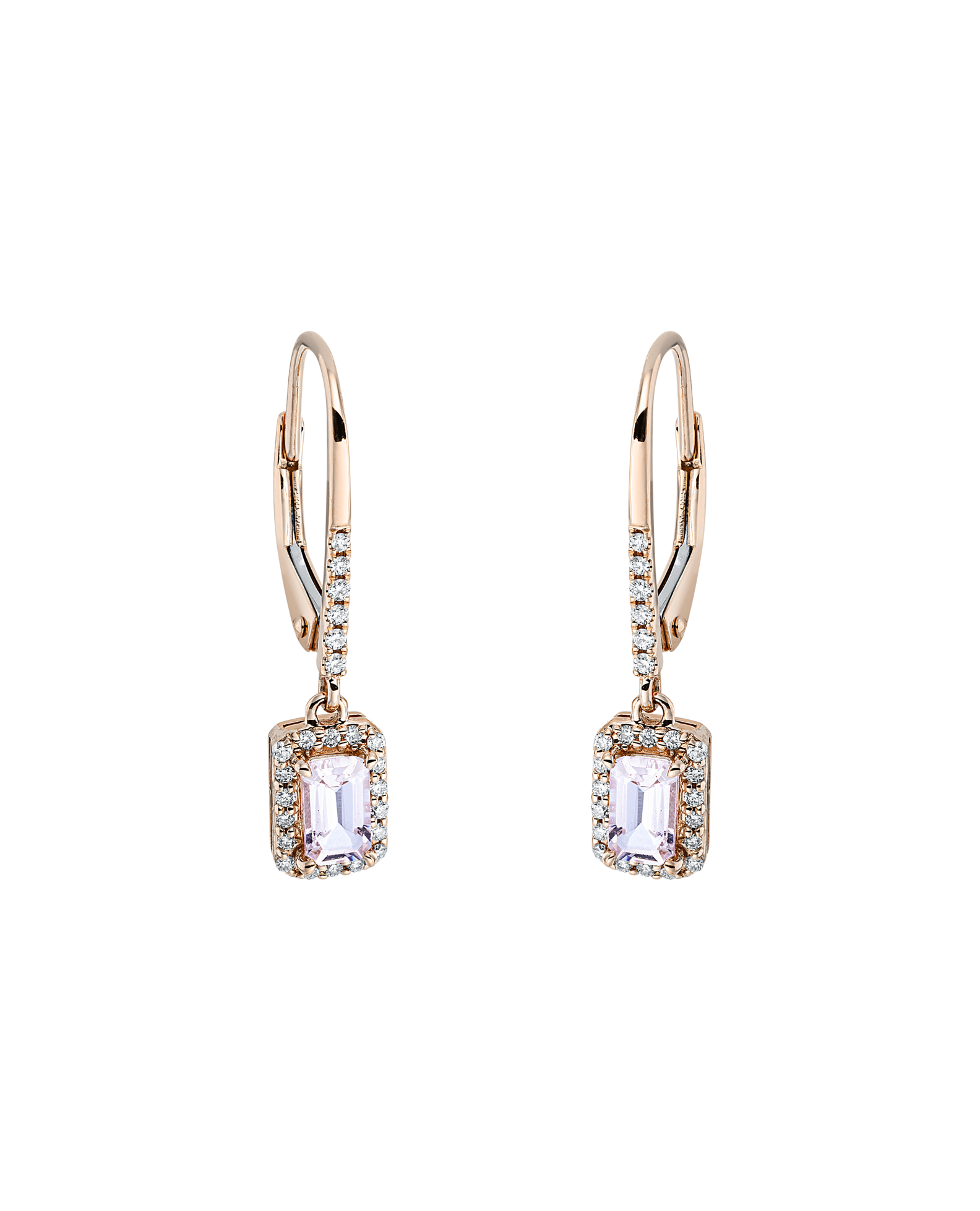 Brogle Classic Morganite Creoles