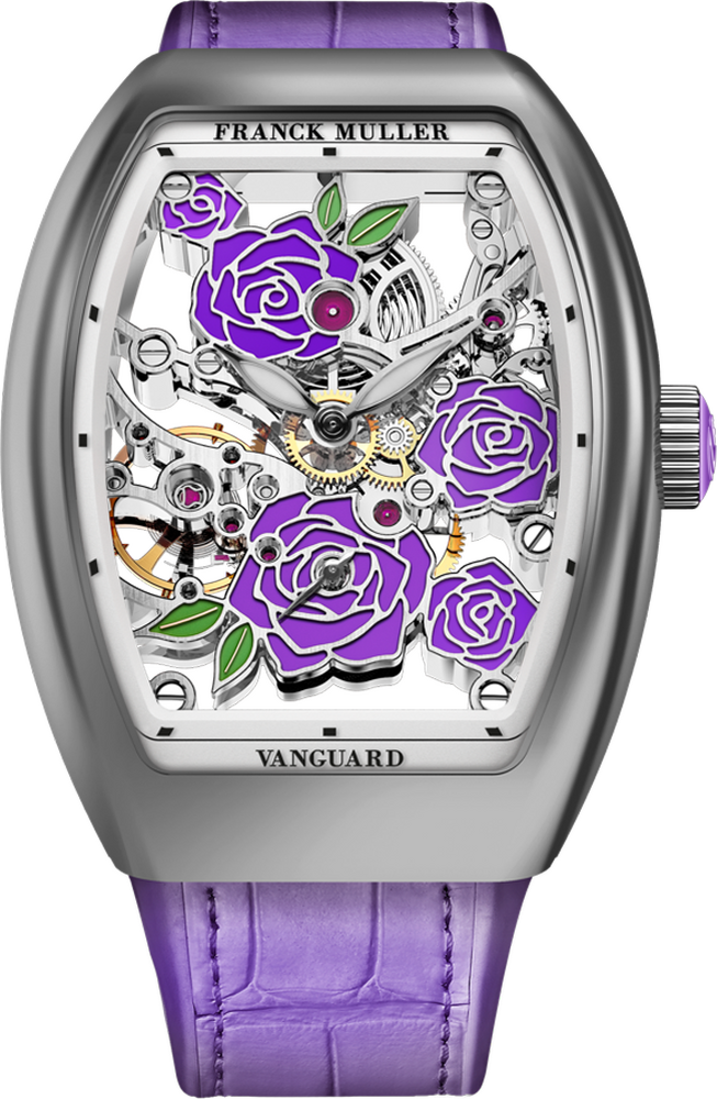 Franck Muller Vanguard Rose Skeleton 42.3 x 32mm