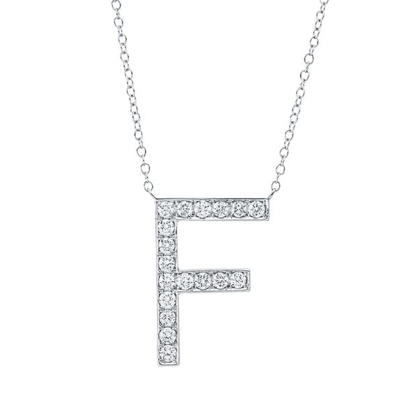 Brogle Classic Kette mit Diamantbuchstaben F Brogle Classic Kette mit Diamantbuchstaben F