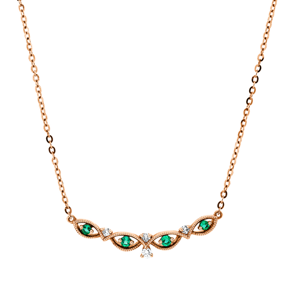 Brogle Classic Kette mit Smaragdanhänger