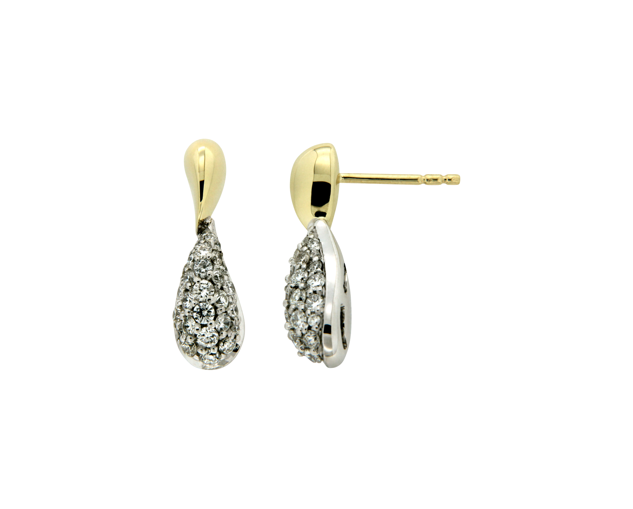 Brogle Classic Bicolor diamond stud earrings Brogle Classic Bicolor diamond stud earrings