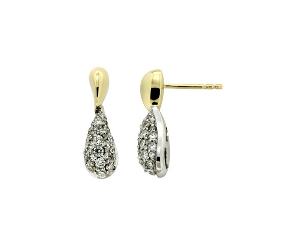 Brogle Classic Bicolor diamond stud earrings Brogle Classic Bicolor diamond stud earrings