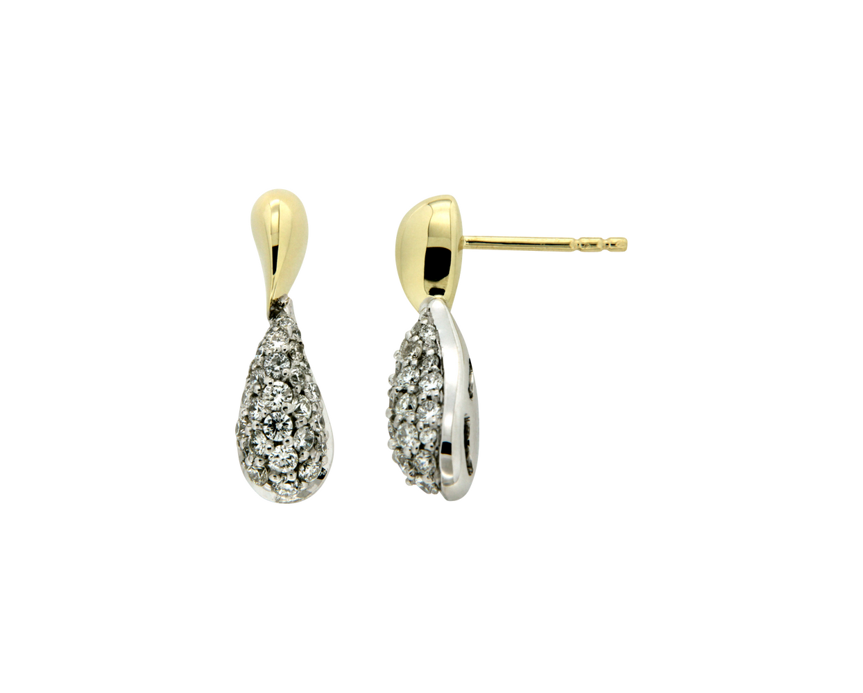 Brogle Classic Bicolor diamond stud earrings Brogle Classic Bicolor diamond stud earrings
