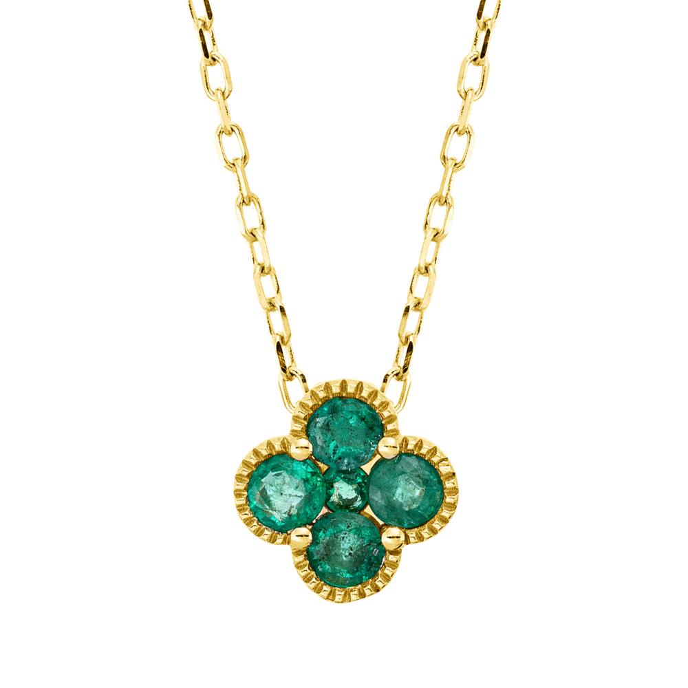 Brogle Classic Kette mit Smaragdanhänger