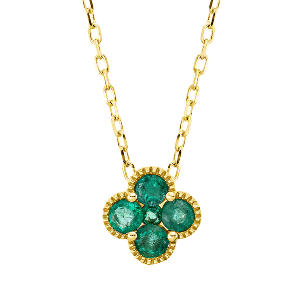 Brogle Classic Kette mit Smaragdanhänger